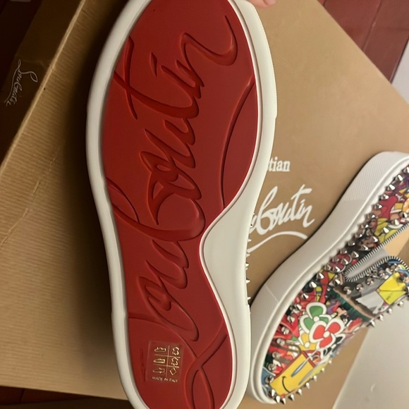 Chrisitan Louboutin super pik boat flat low top slip size 36.5 - Picture 5 of 7